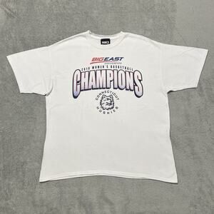 UCONN Huskies T Shirt Mens XL White 2010 Womens Basketball Champions Park 7 Tee